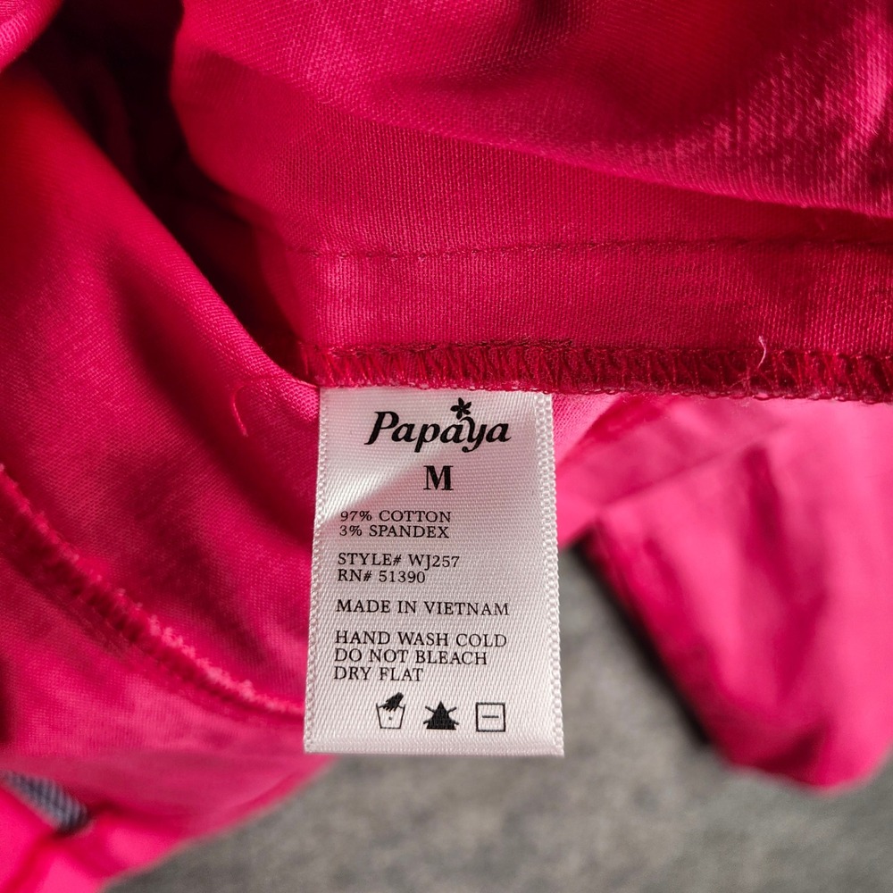 Papaya Hot Pink Button Front Blazer Jacket Women's Size Medium Classic Clueless - Picture 8 of 10